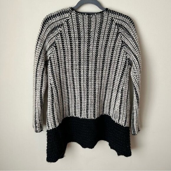 Maison Pholya Made In Italy Wool Alpaca Blend Open Front Cardigan Size Small - Picture 4 of 4
